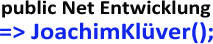 Logo Joachim Klüver .Net Softwareentwicklung
